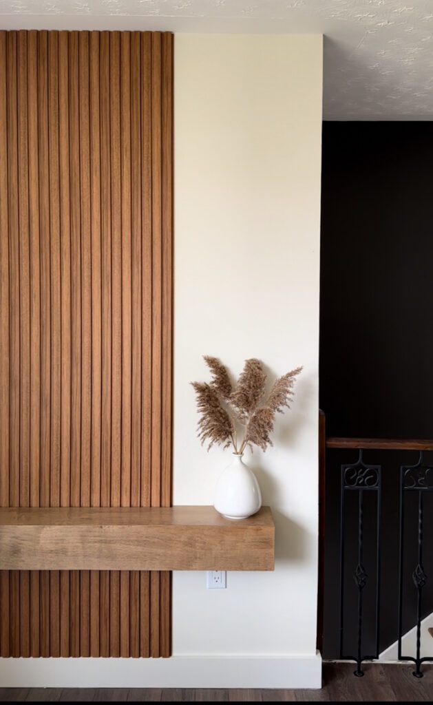 wood panel accent wall, diy accent wall ideas