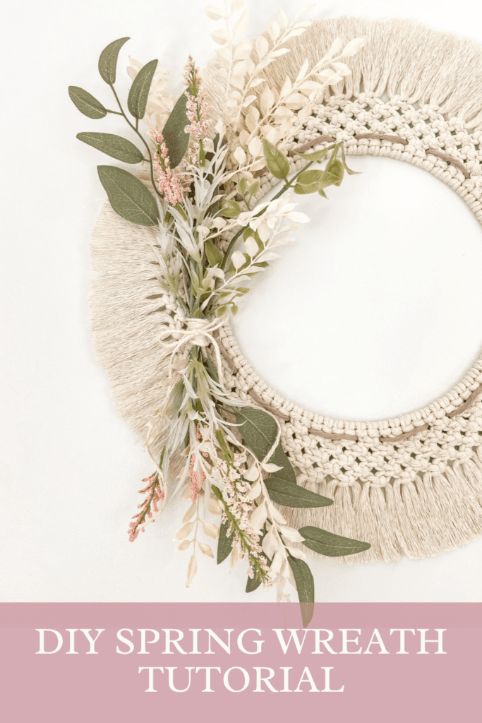 DIY SPRING MACRAME WREATH