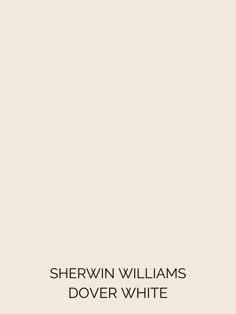 WARM WHITE PAINT COLOR, SHERWIN WILLIAMS DOVER WHITE