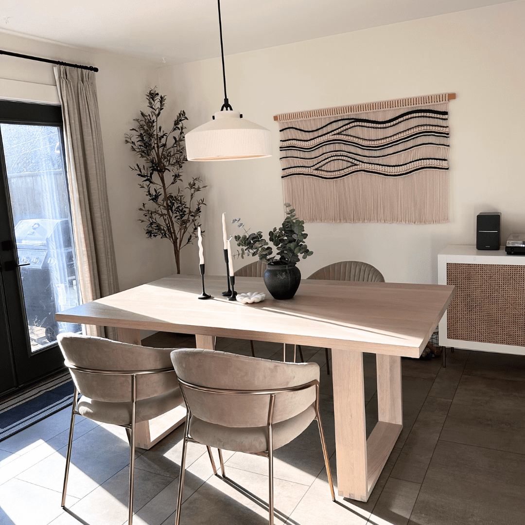 organic modern dining room