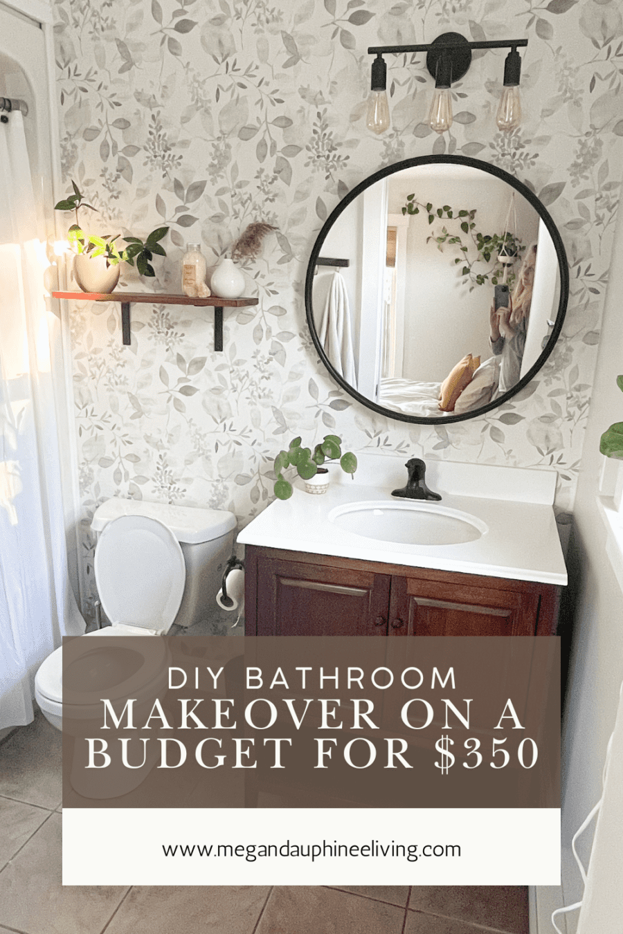 $350 DIY Bathroom Makeover On A Budget You Can Do Easily
