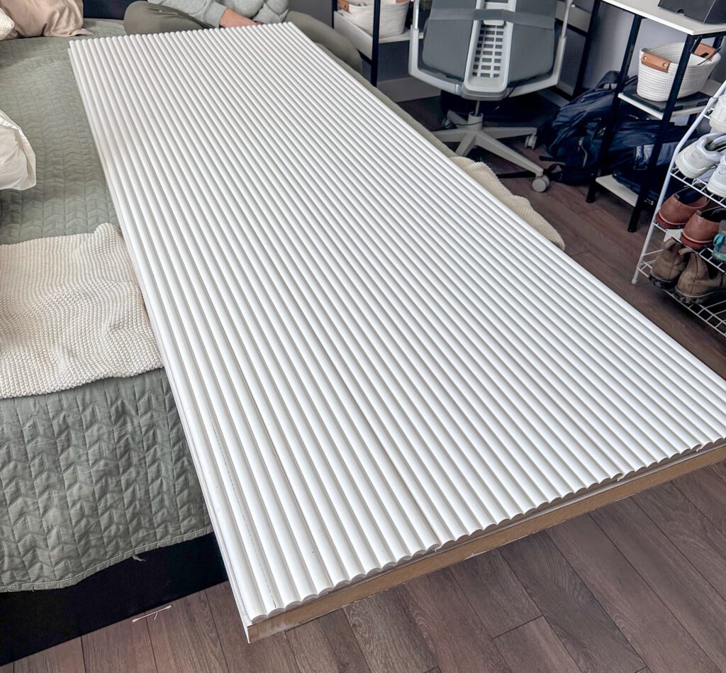 reed molding diy door makeover
