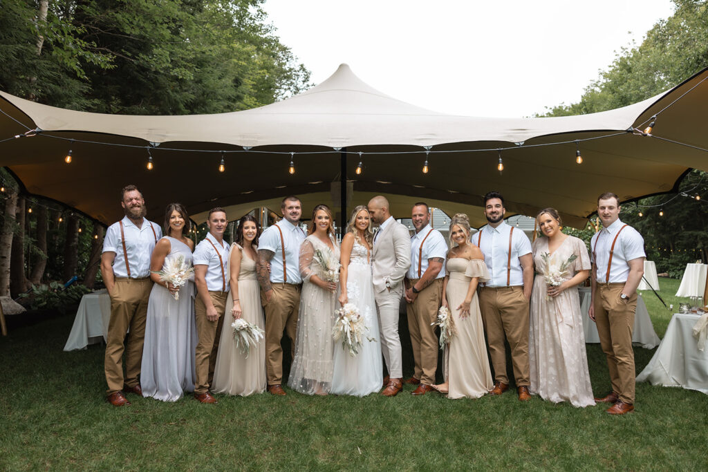 tent for backyard wedding on a budget
