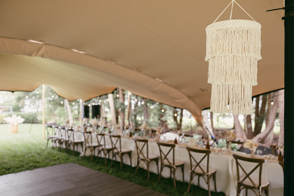 wedding tent set up for backyard wedding reception ideas