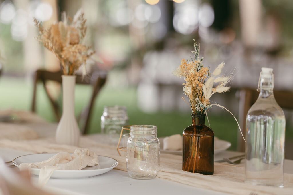 diy rustic centrepiece decorations for wedding