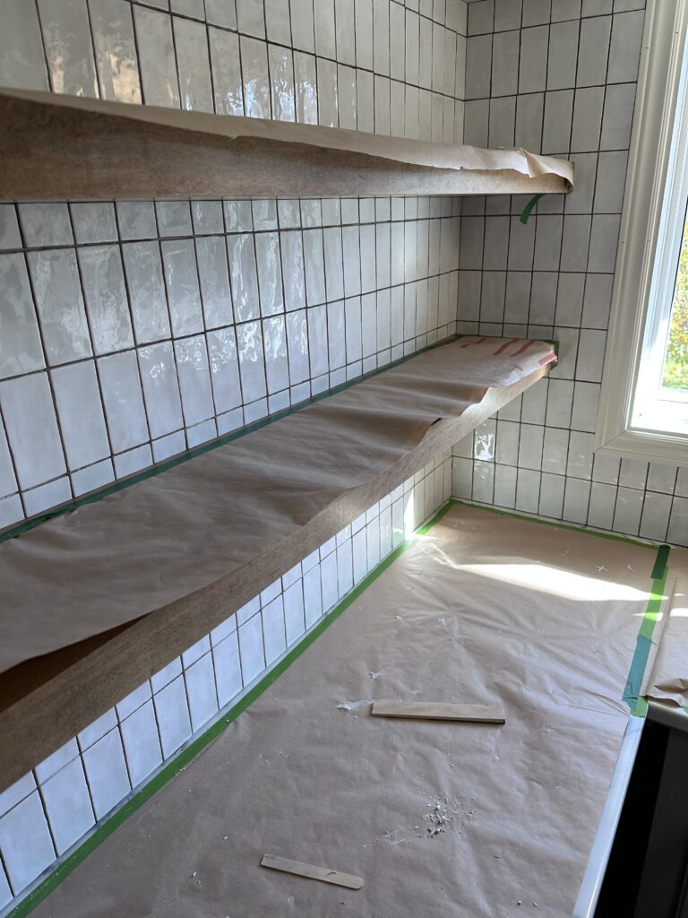 how to tile kitchen backsplash for the first time
