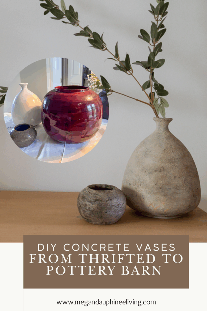 diy faux stone vases