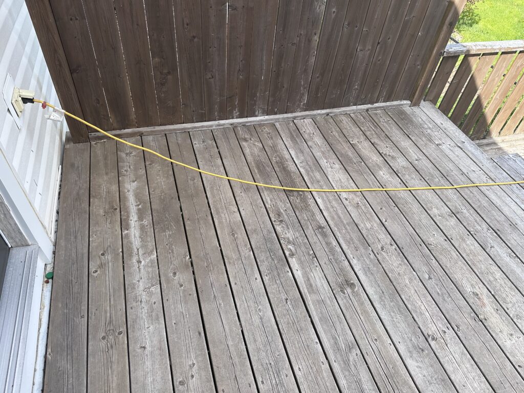 deck staining prep