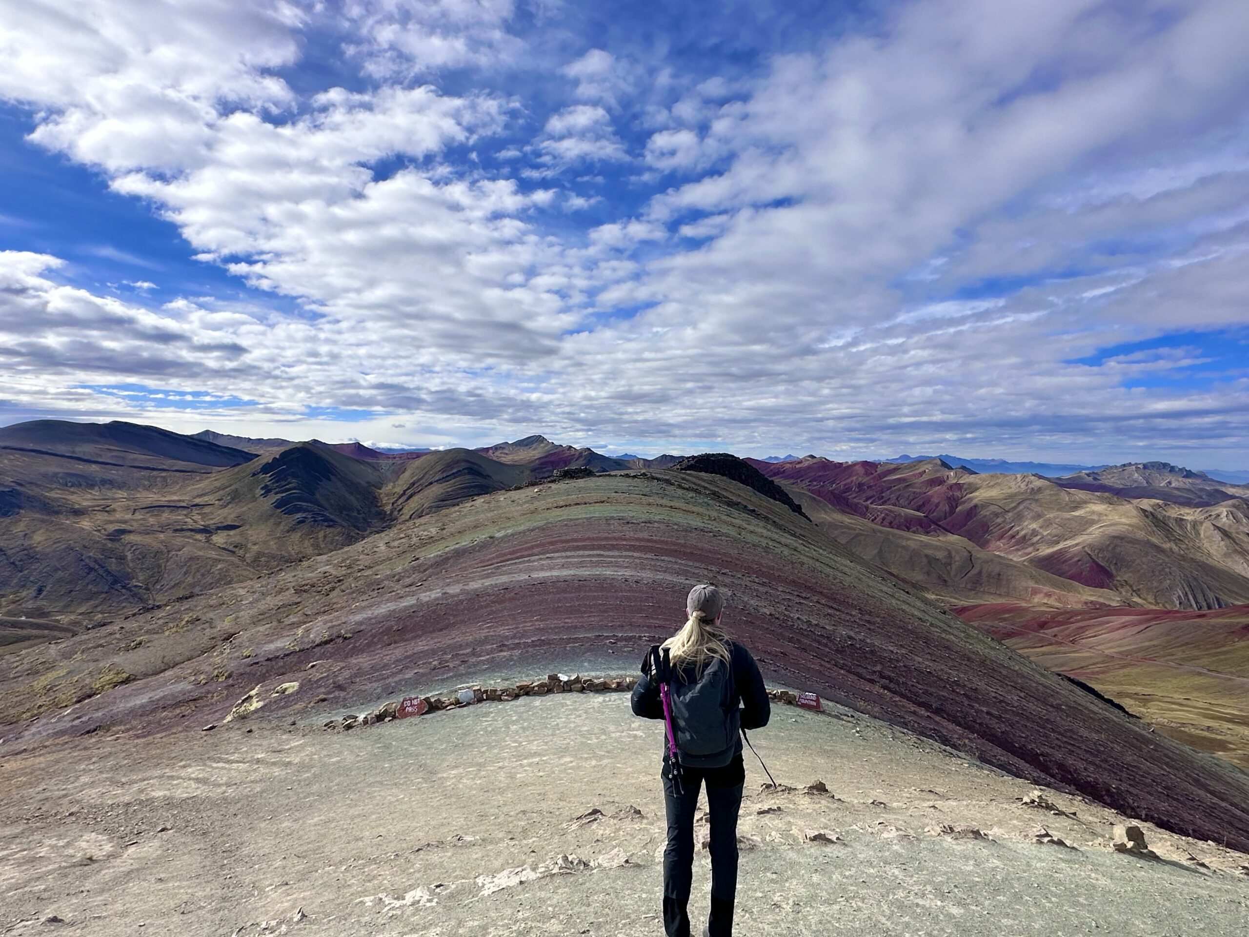 peru mountains rainbow