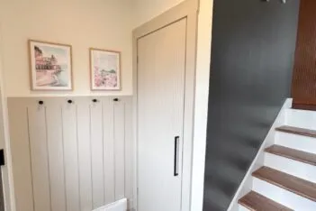 DIY Fluted closet door makeover