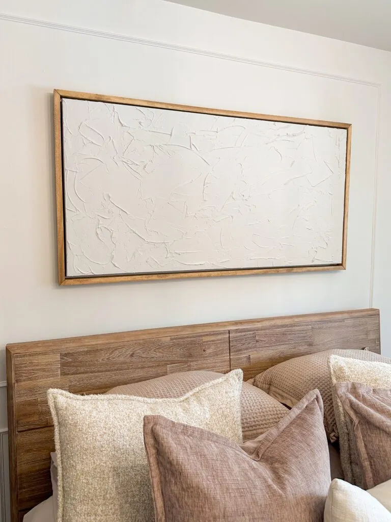 A DIY Textured Art & Floating Frame You Can Easily Make
