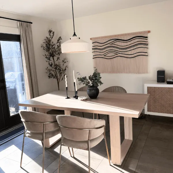 organic modern dining room