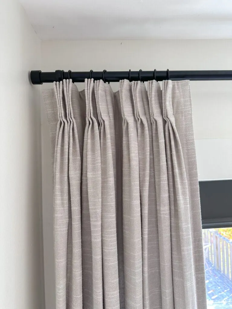 how to hang pinch pleat curtains like a designer