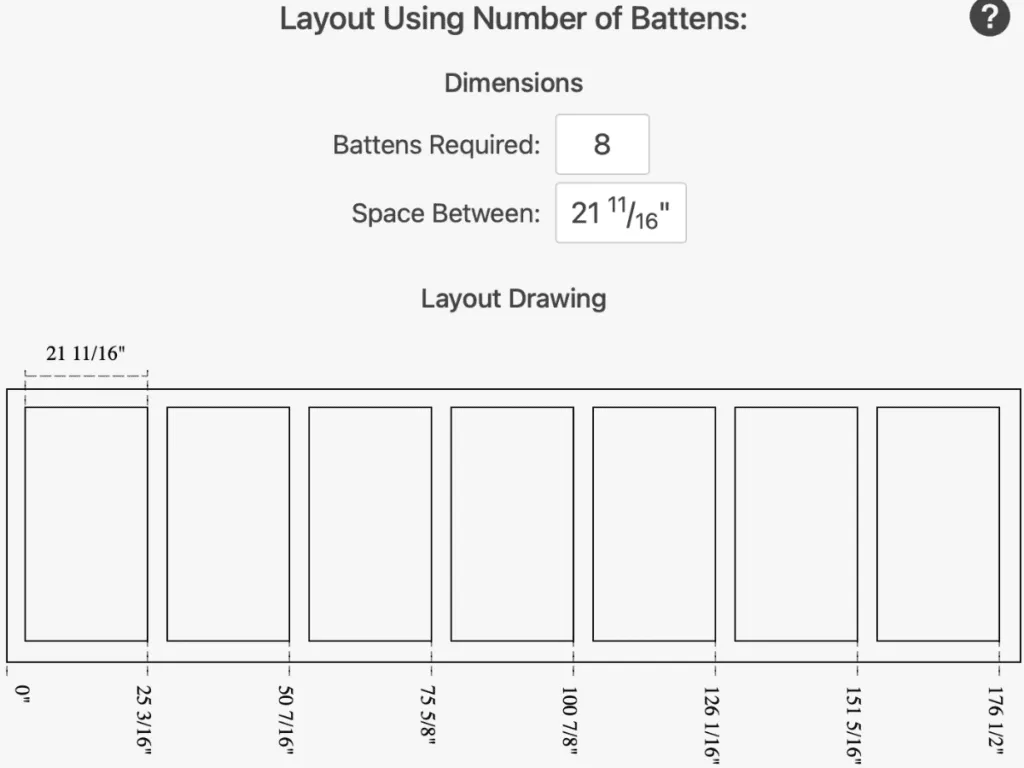 calculate board and batten wall