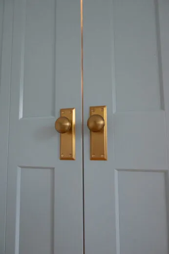 blue closet doors