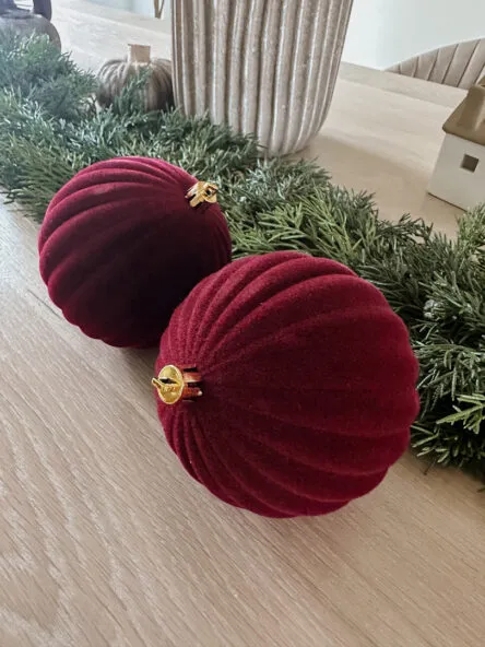 christmas decor burgundy