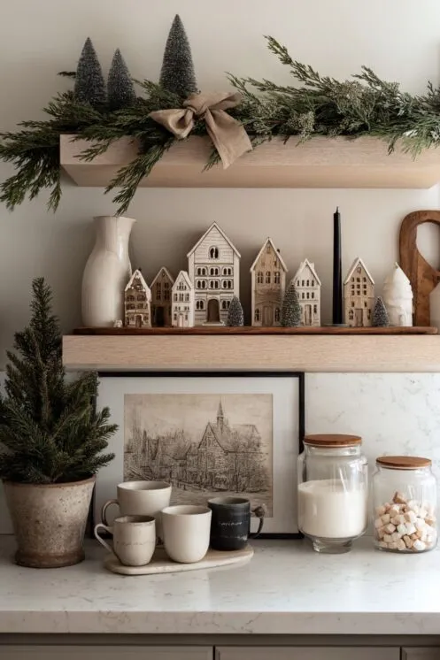 neutral christmas decor