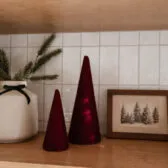 christmas decorating kitchen shelves