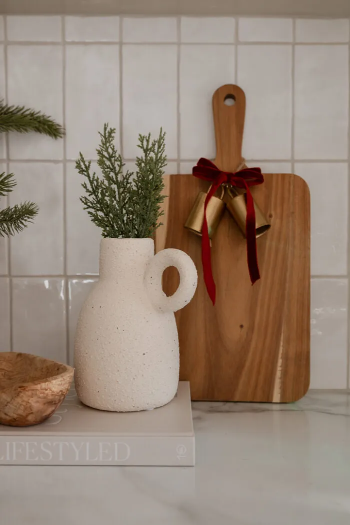 cutting board with vintage bells