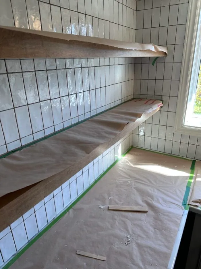 how to tile kitchen backsplash for the first time