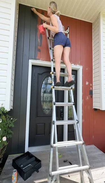 split level home exterior makeover