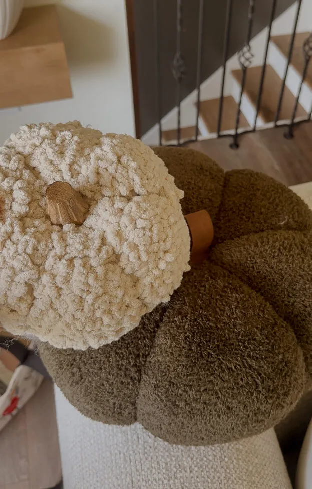 fall decorating ideas- neutral pumpkins