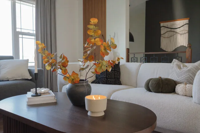 LIVING ROOM DECORATING FOR FALL