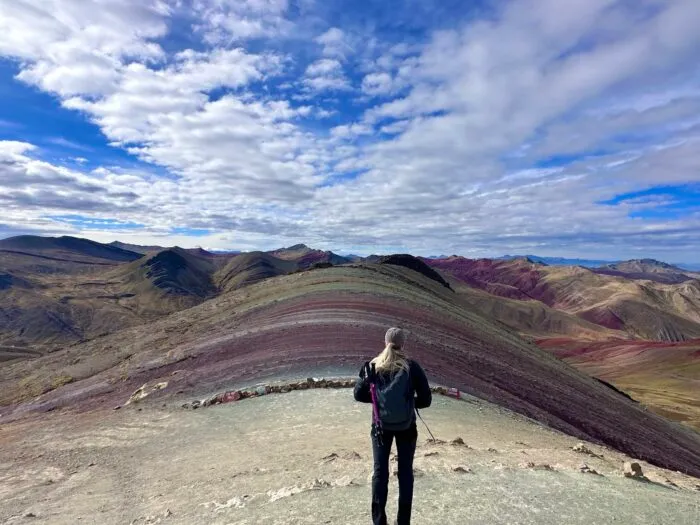 peru mountains rainbow