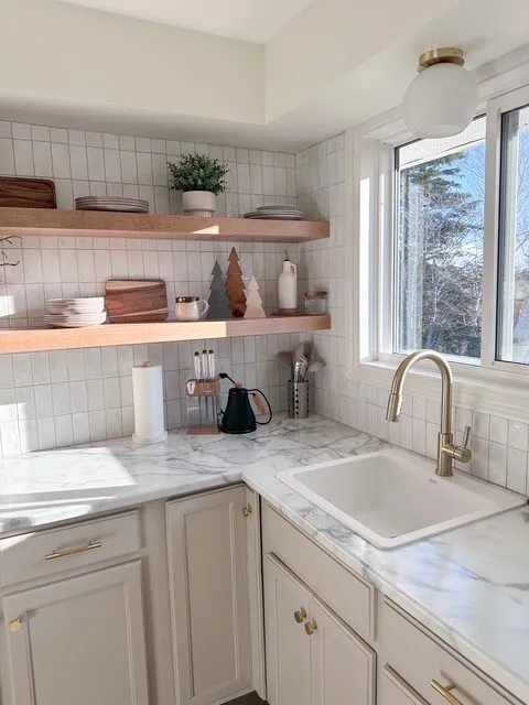 kitchen renovation makeover, kitching backsplash tile, 