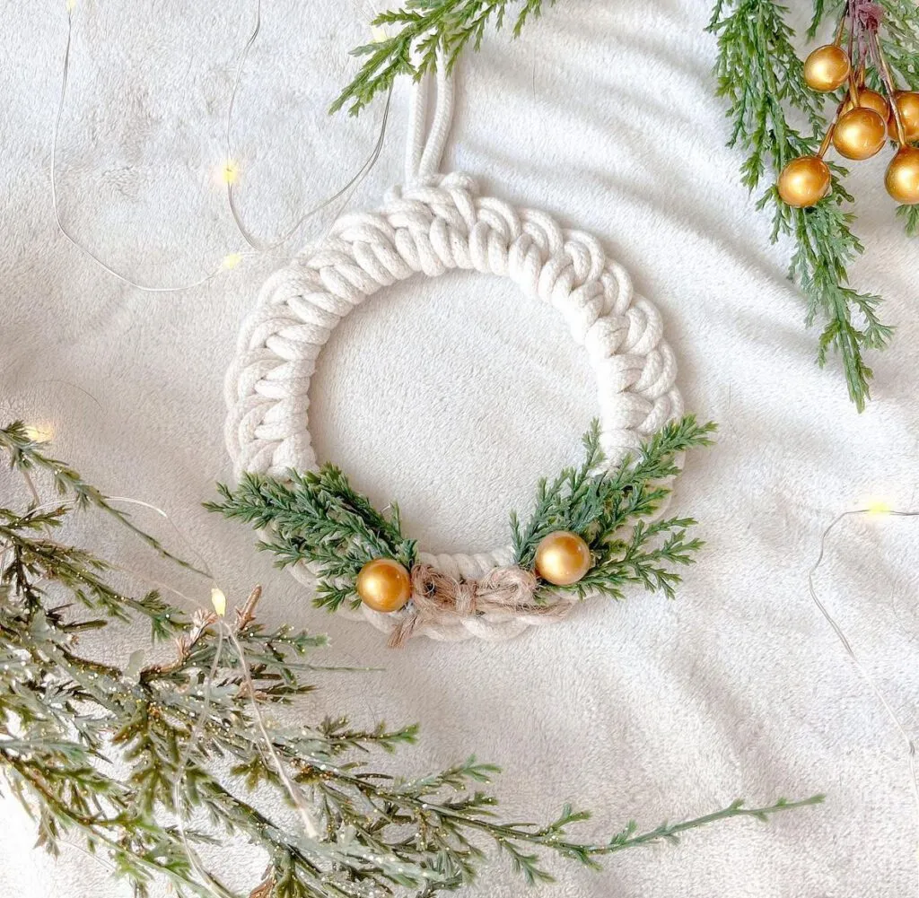 Easy Macrame Christmas Ornaments Wreaths DIY