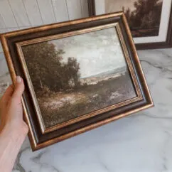 diy vintage landscape artwork