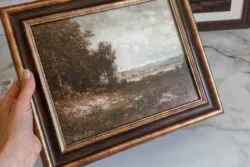 diy vintage landscape artwork
