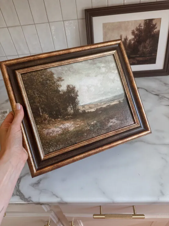 diy vintage landscape artwork